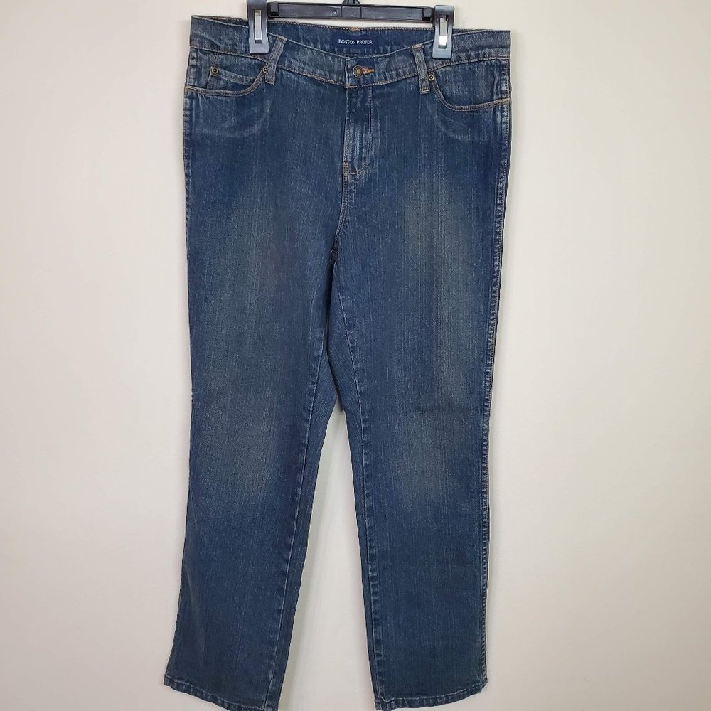 Boston Proper crop / capris high rise jeans size 8